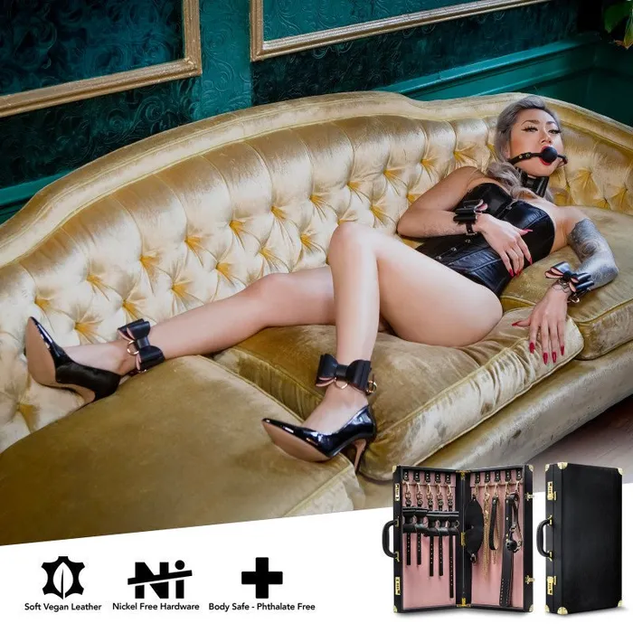Couples Blush Novelties Temptasia Safe Word Bondage Kit with Suitcase Couples Blush Novelties Temptasia Safe Word Bondage Kit with Suitcase