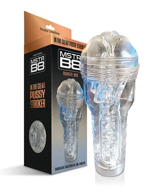 Mstr B8 In The Clear Pussy Stroker Global Novelties Male Sex Toys