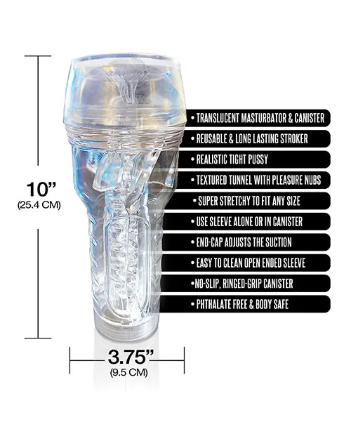 Mstr B8 In The Clear Pussy Stroker Global Novelties Male Sex Toys