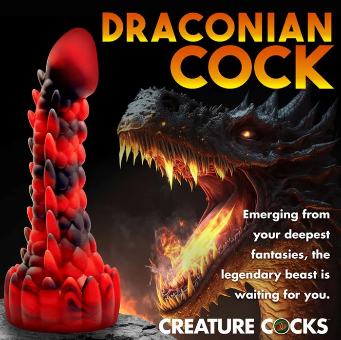 XR Brands Dildos Creature Cocks Demon Rising Scaly Dragon Silicone Dildo XR Brands Dildos Creature Cocks Demon Rising Scaly Dragon Silicone Dildo
