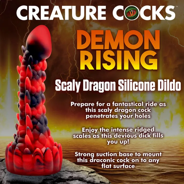 XR Brands Dildos Creature Cocks Demon Rising Scaly Dragon Silicone Dildo XR Brands Dildos Creature Cocks Demon Rising Scaly Dragon Silicone Dildo
