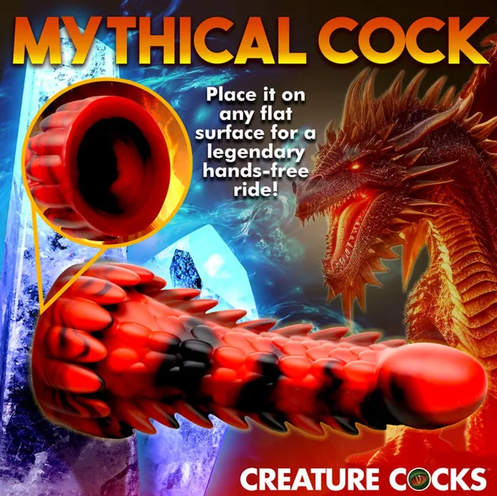 XR Brands Dildos Creature Cocks Demon Rising Scaly Dragon Silicone Dildo XR Brands Dildos Creature Cocks Demon Rising Scaly Dragon Silicone Dildo