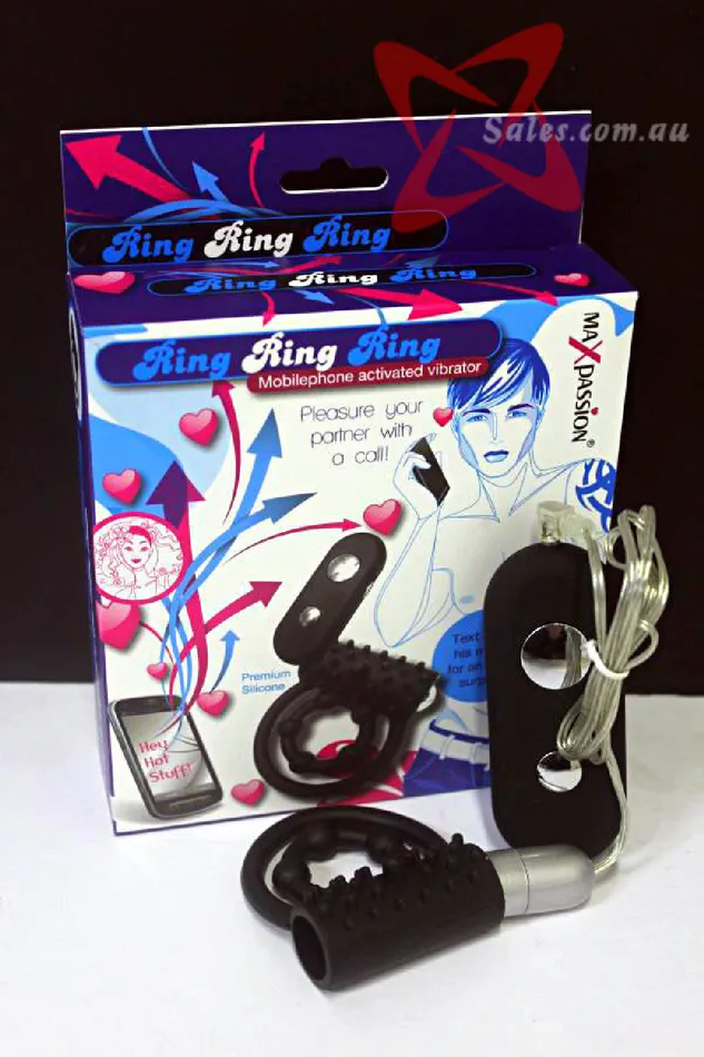Couples Xsales Mobilephone Activated Vibrating Cock Ring Pleasure Adult Sex Toy