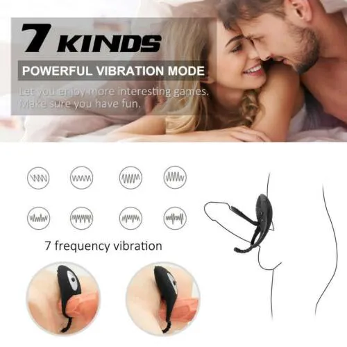 Male Sex Toys Javaughn69ways Rechargeable Silicone Cock Rings Enhancer Clit Anal Stimulation