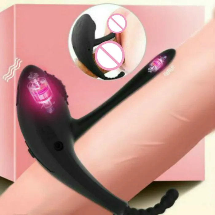 Male Sex Toys Javaughn69ways Rechargeable Silicone Cock Rings Enhancer Clit Anal Stimulation