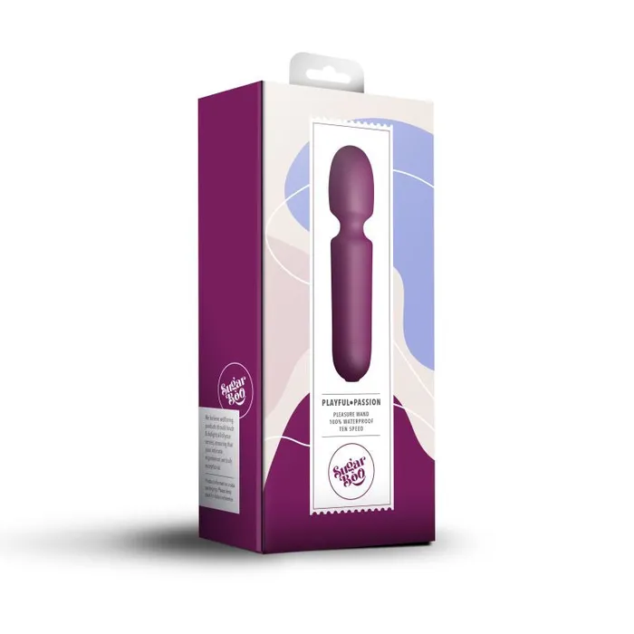 Vibrators Rocks Off SugarBoo Playful Passion Wand Vibe Burgundy Vibrators Rocks Off SugarBoo Playful Passion Wand Vibe Burgundy