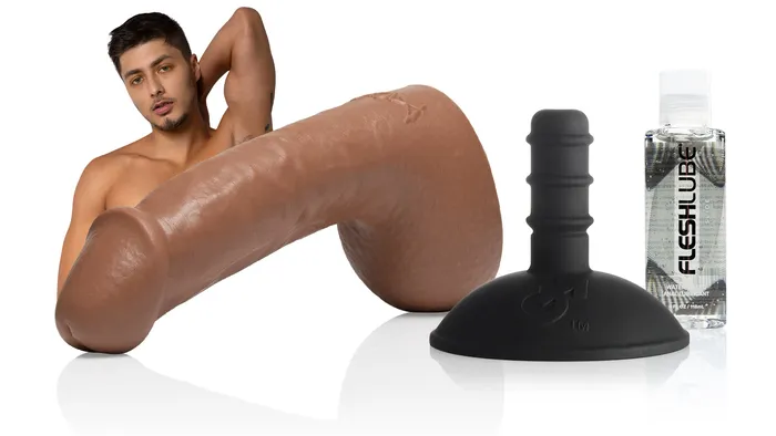 Female Sex Toys Angel Rivera Dildo Pack with Fleshlube Slide Fleshlight