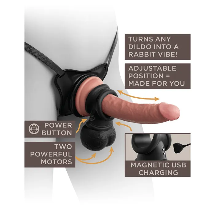 Female Sex Toys Pipedream King Cock Elite Ultimate Vibrating Silicone Body Dock Kit Female Sex Toys Pipedream King Cock Elite Ultimate Vibrating Silicone Body Dock Kit