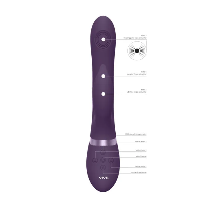Shots Toys Vibrators Vive AIMI 3x Motor Swinging Rabbit Shots Toys Vibrators Vive AIMI 3x Motor Swinging Rabbit